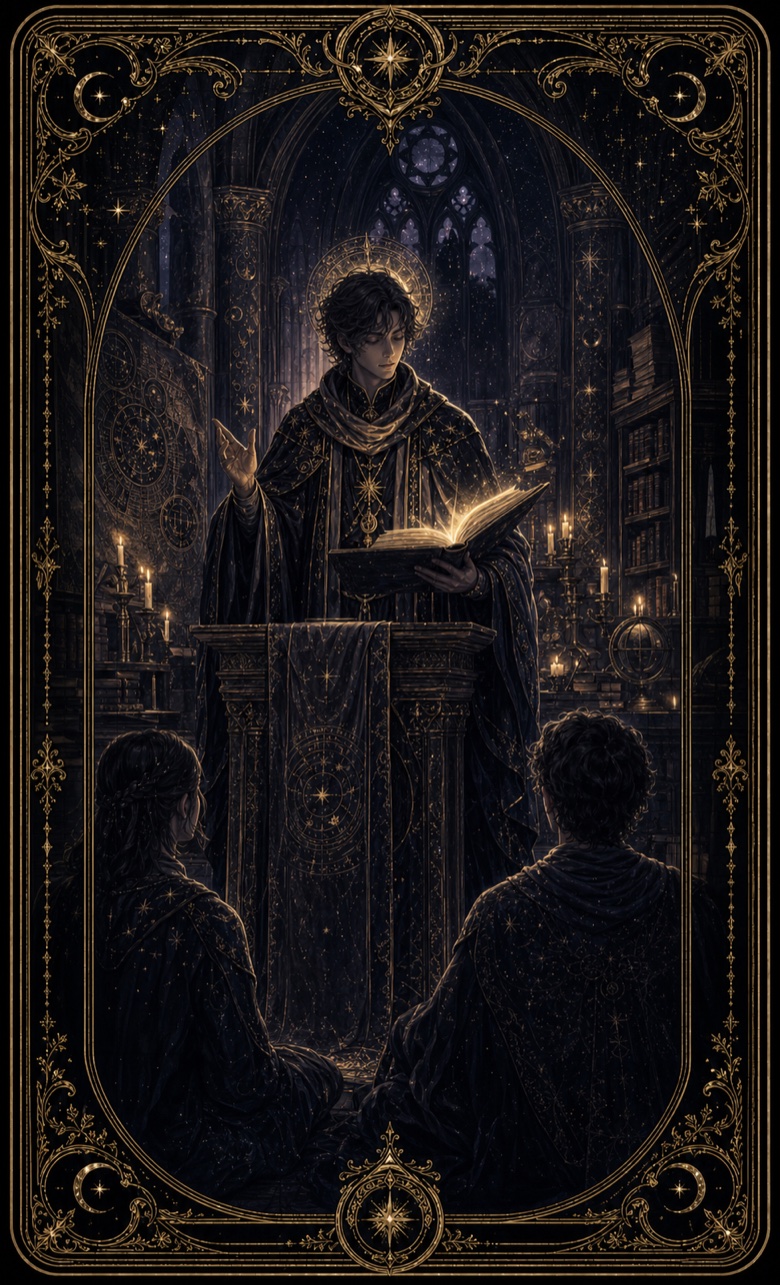 Der Hierophant, mystische Tarotkarte