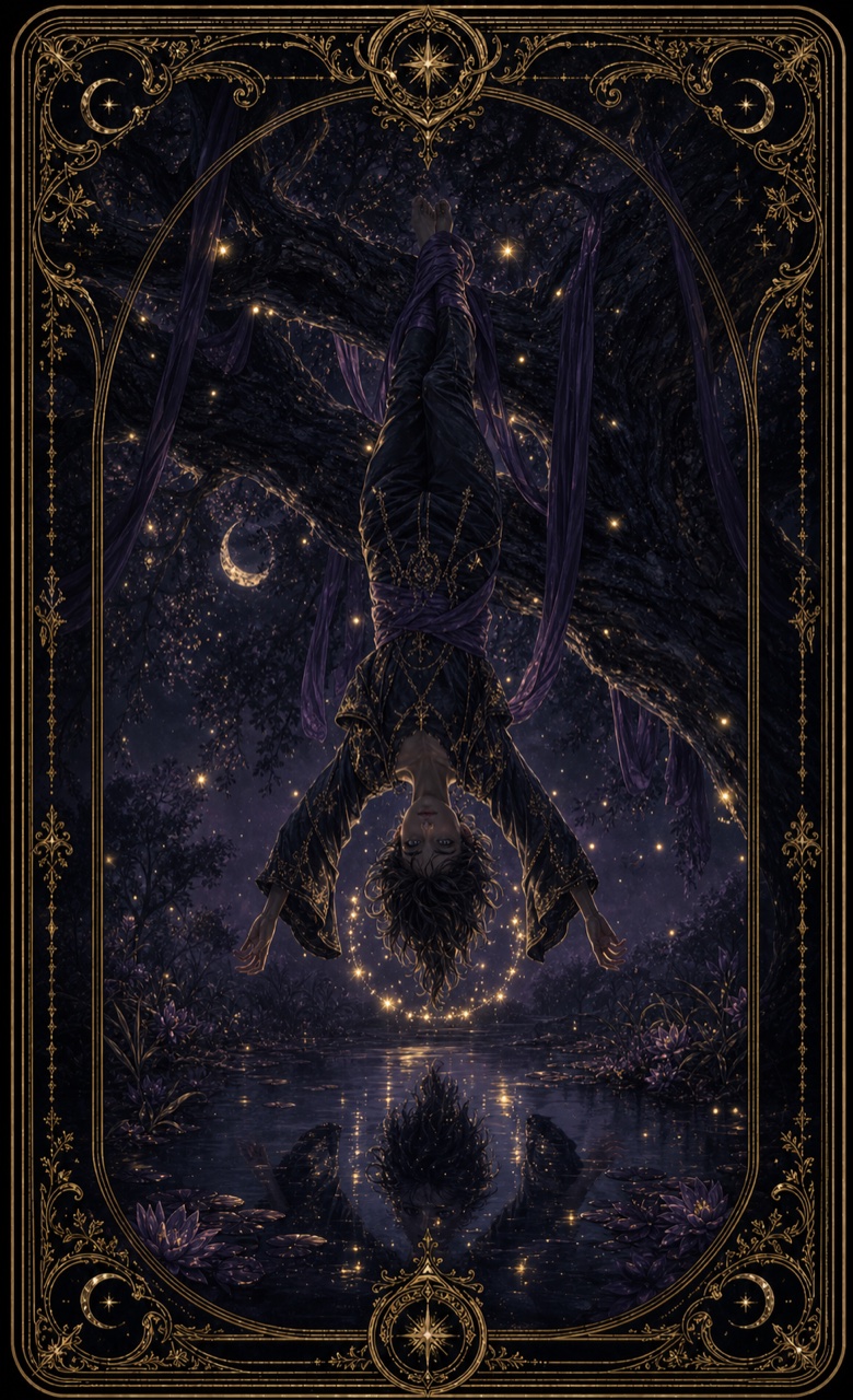 Der Gehängte, mystische Tarotkarte