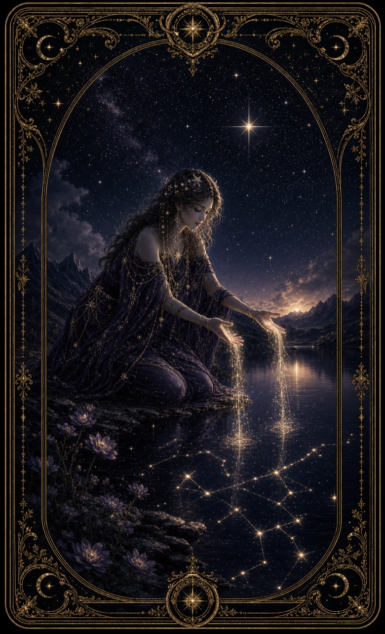 Der Stern, mystische Tarotkarte